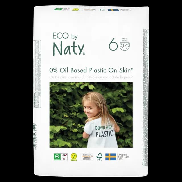 Naty Blöjor Storlek 6 (16+ kg) 17 st