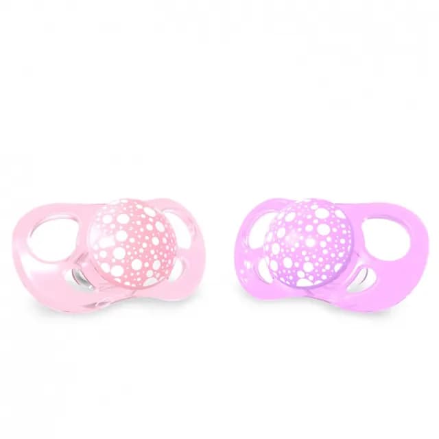 Twistshake Nappar Pastell Rosa Lila 6+m 2 st