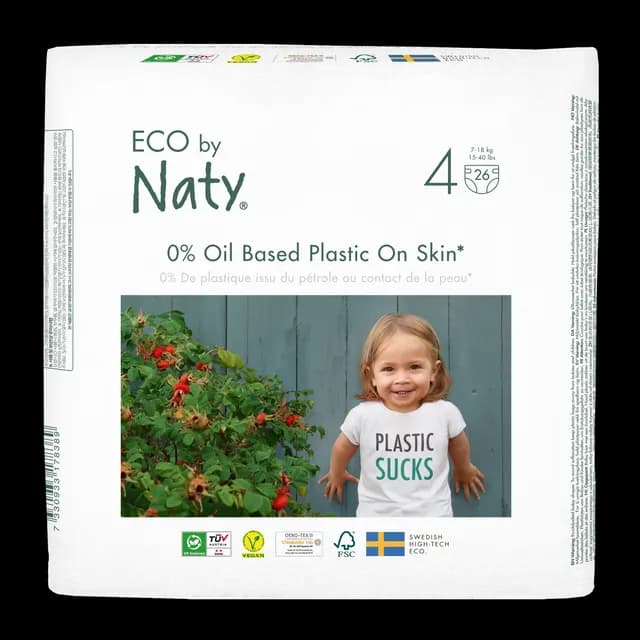 Naty Blöjor Storlek 4 (7-18 k) 26 st
