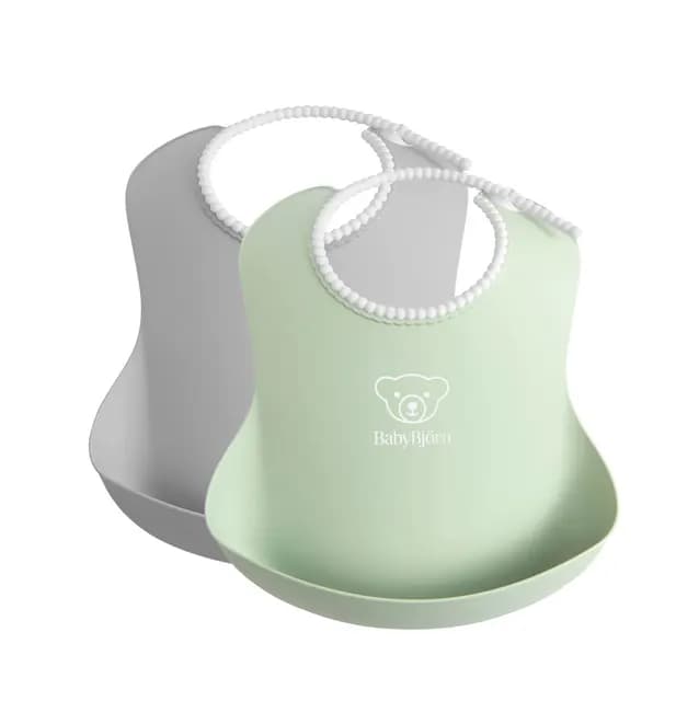BabyBjörn Haklapp Grå/Grön 2-pack