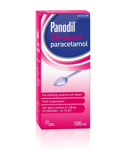 Panodil, oral suspension 24 mg/ml 100 ml