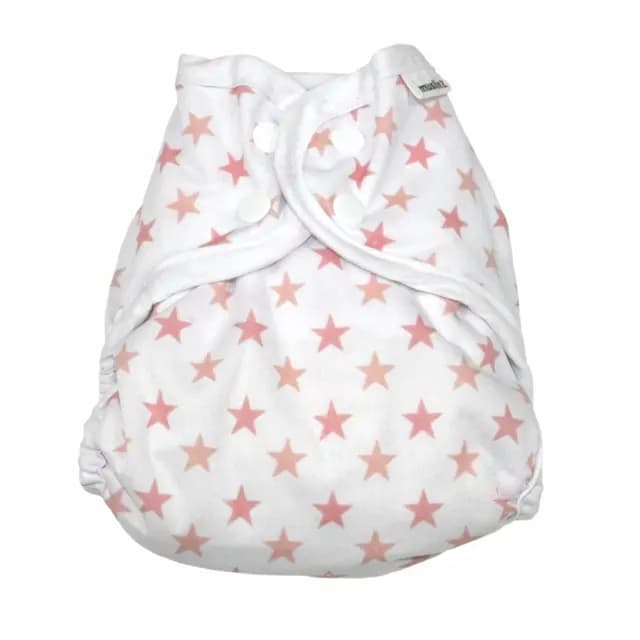 MuslinZ Tygblöja Pink stars stl 2