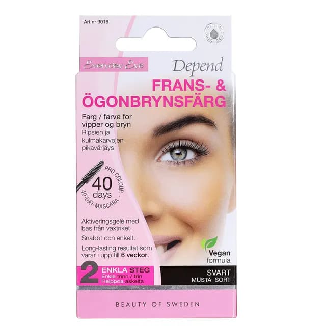 Depend Frans- & Ögonbrynsfärg Svart