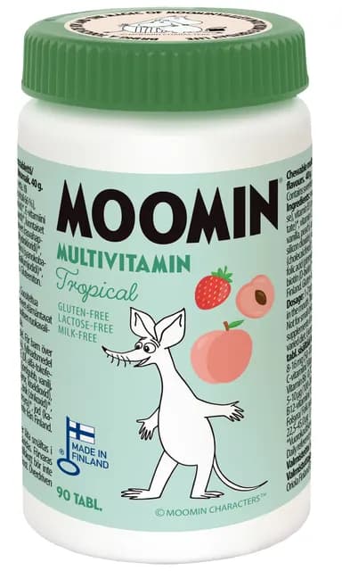 Moomin Multivitamin Tropical 90 tuggtabletter