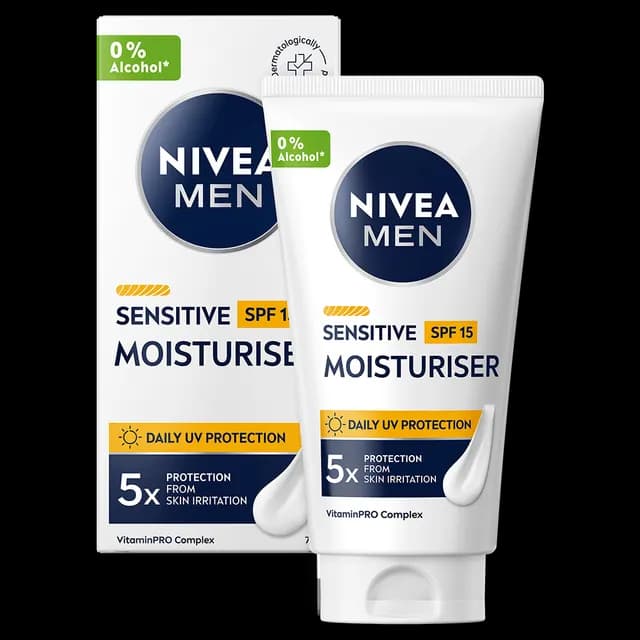 NIVEA MEN Ansiktskräm Sensitive Moisturiser SPF15 75 ml