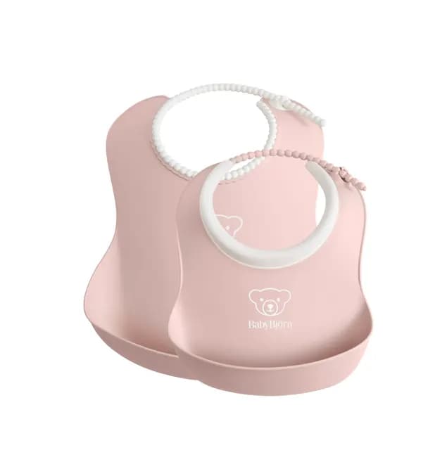 BabyBjörn Haklappsset Blekrosa 2-pack