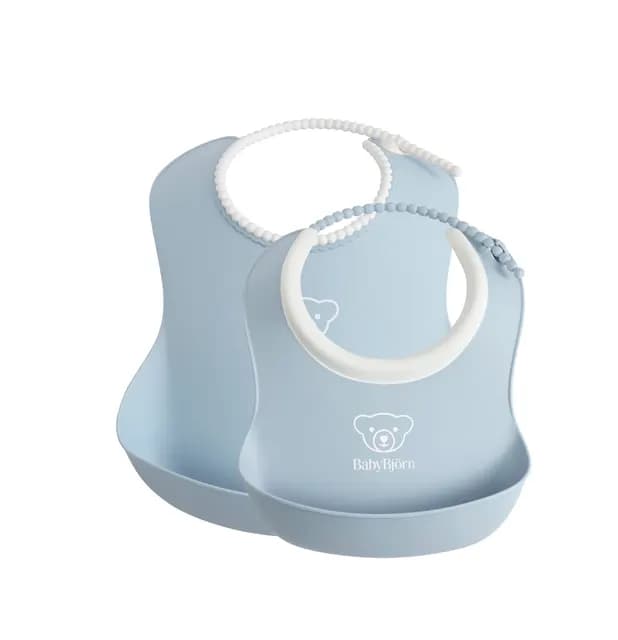 BabyBjörn Haklappsset Blekblå 2-pack