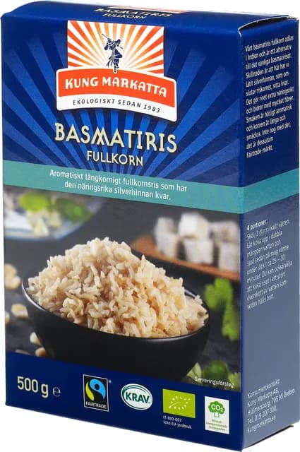 Kung Markatta Basmatris Fullkorn KRAV 500 g