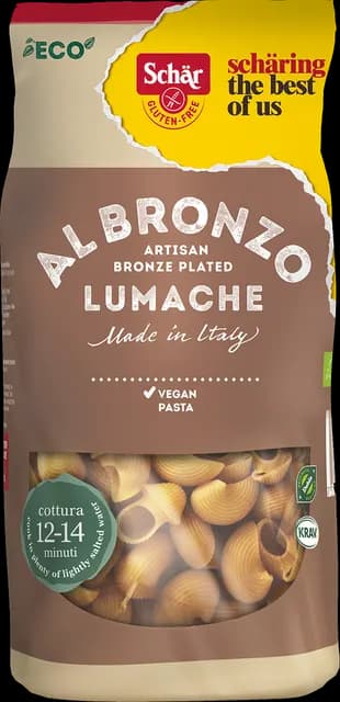 Schär Pasta Lumache Ekologisk Glutenfri 300 g