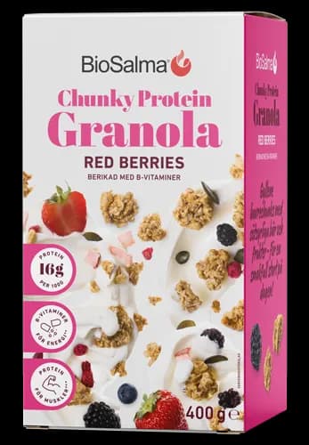 BioSalma Chunky Protein Granola Red Berries 400 g