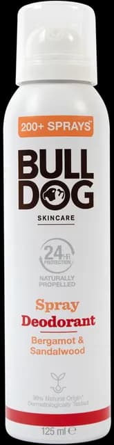 Bulldog Bergamot & Sandalwood Spray Deodorant 125 ml