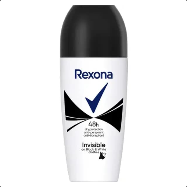 Rexona 48h Invisible on black and white clothes roll-on 50 ml