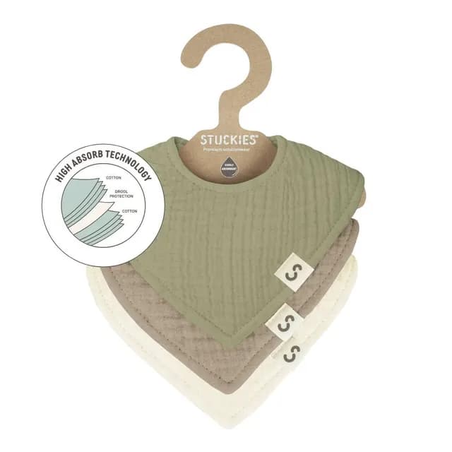 STUCKIES High Absorbency Bibs Sage