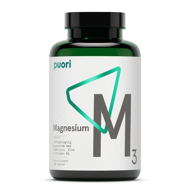 Puori M3 Magnesium & Zink 180 kapslar