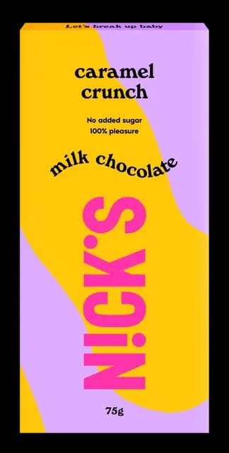 Nicks Milk Chocolate Caramel Crunch 75 g