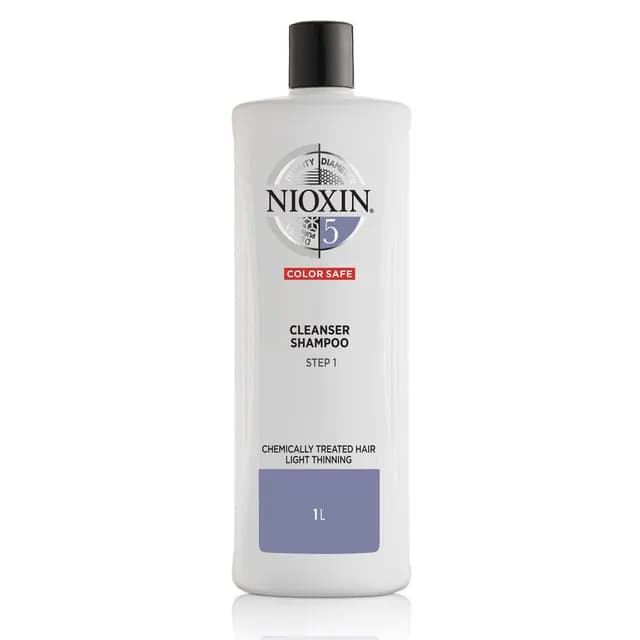 Nioxin System 5 Cleanser Schampo för fint, tunt, kemiskt behandlat hår 1000 ml
