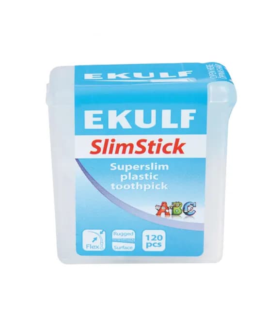 Ekulf SlimStick plasttandst 120 st