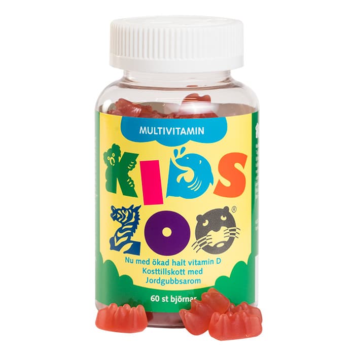 KidsZoo Multivitamin Jordgubb 60 st