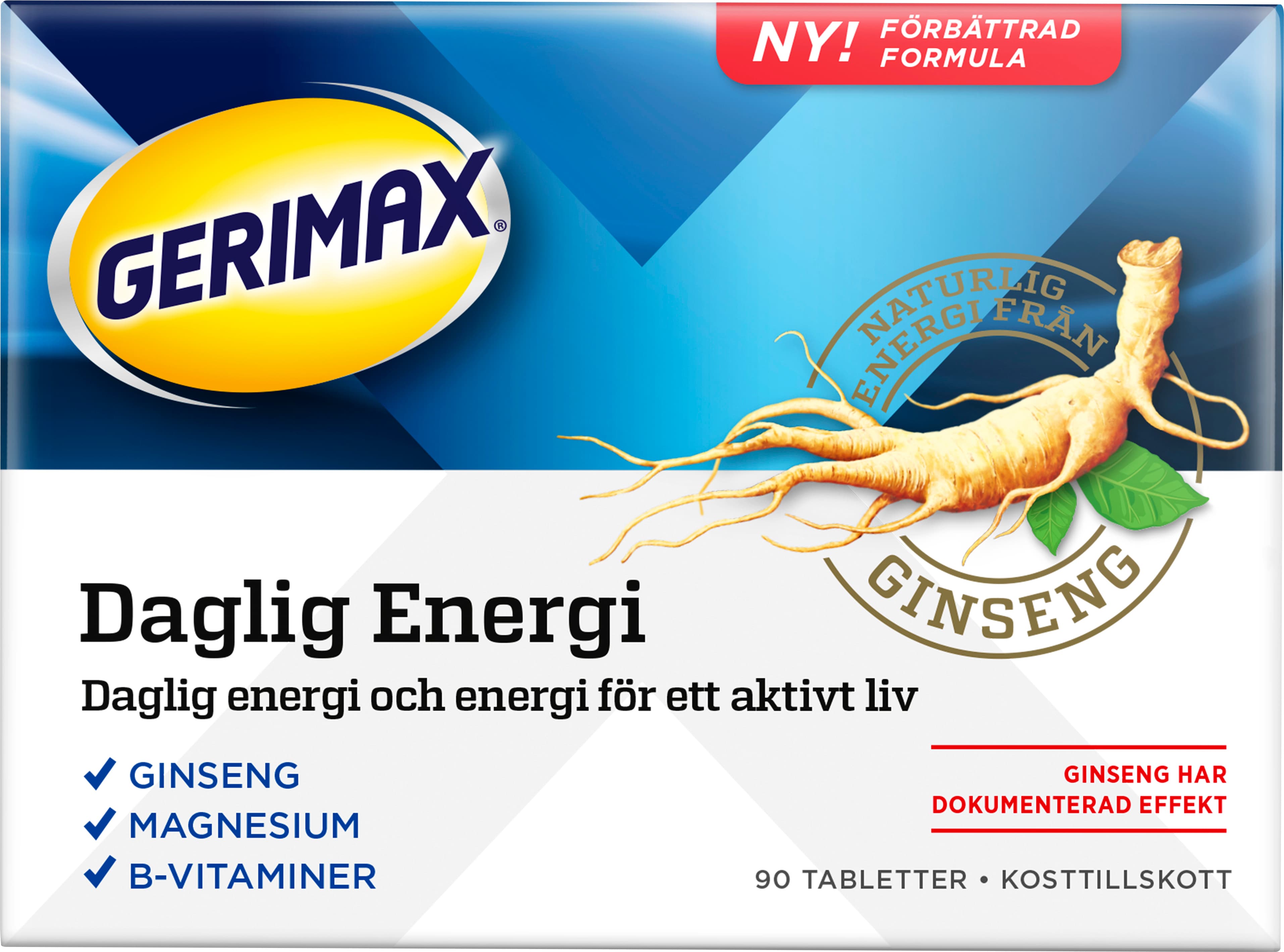 Gerimax Daglig Energi 90 tabletter
