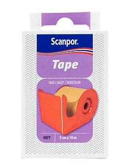Scanpor Tape 10 m x 5 cm med hållare 1 st
