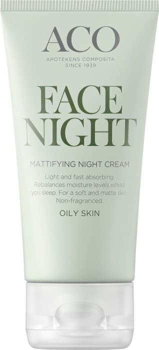 ACO Face Mattifying Night Cream Parfymfri Nattkräm 50 ml