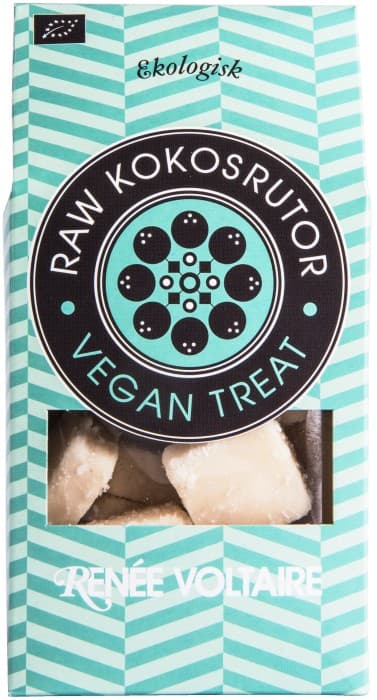 Renée Voltaire Raw Kokosrutor Vegan Treat EKO 100 g