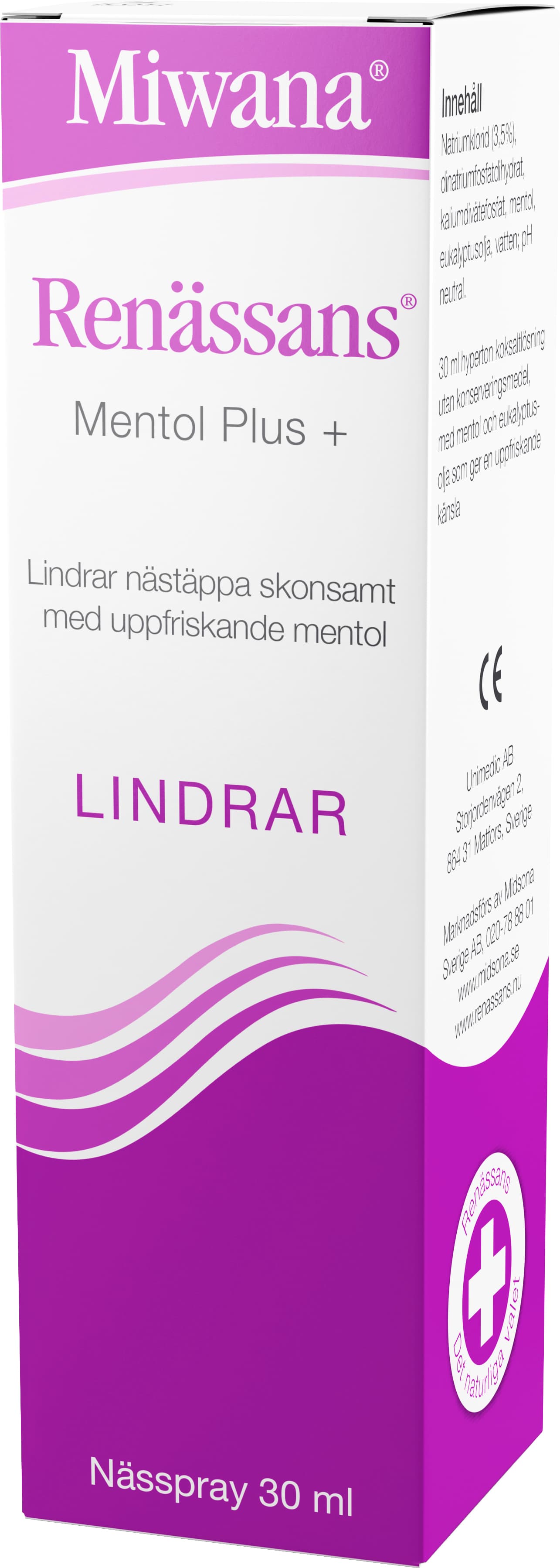 Renässans Mentol Plus, Nässpray 30 ml