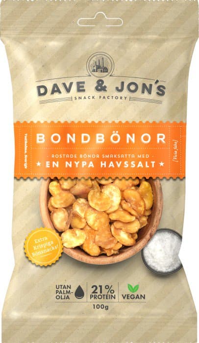 Dave & Jon´s Bondbönor Havssalt 100g