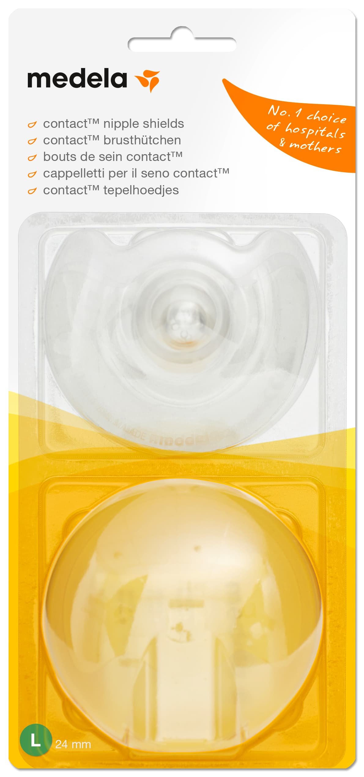 Medela Contact amningsvårtskydd L 2