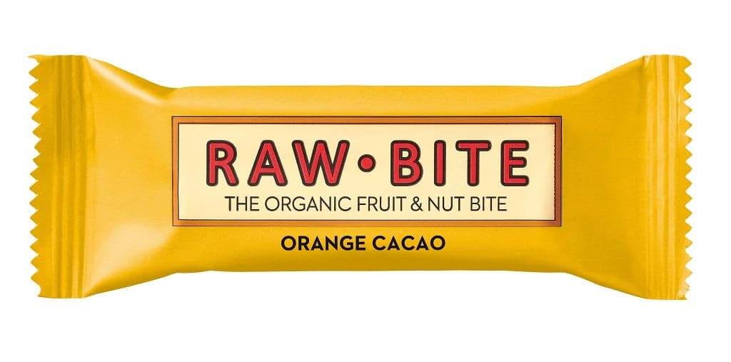 Rawbite Frukt- & Nötbar Apelsin & Kakao 50 g