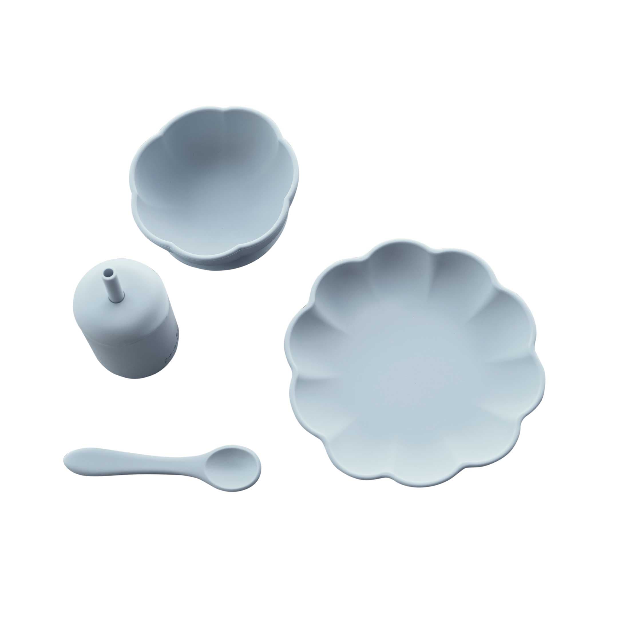 Jack o Juno Little Poppy Dining Set Pale Blue