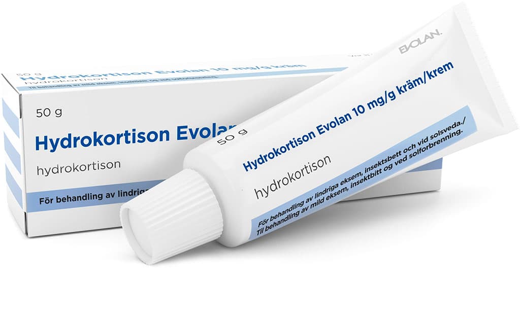 Hydrokortison Evolan kräm 10 mg/g 50 g