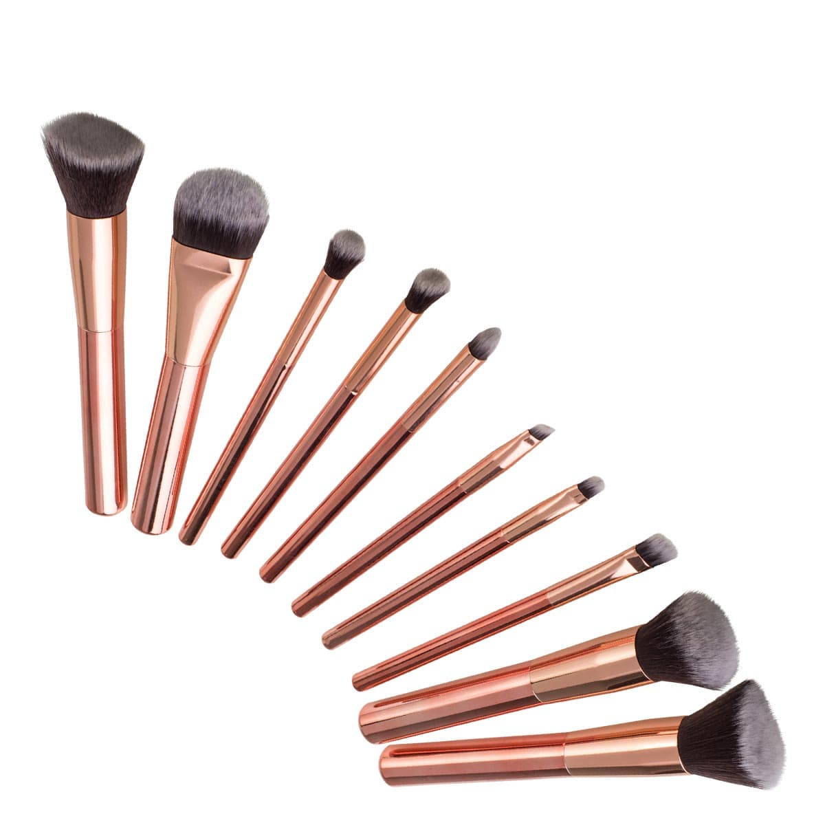 Zoe Ayla Luxurious Makeup Brush Set Rose Gold
