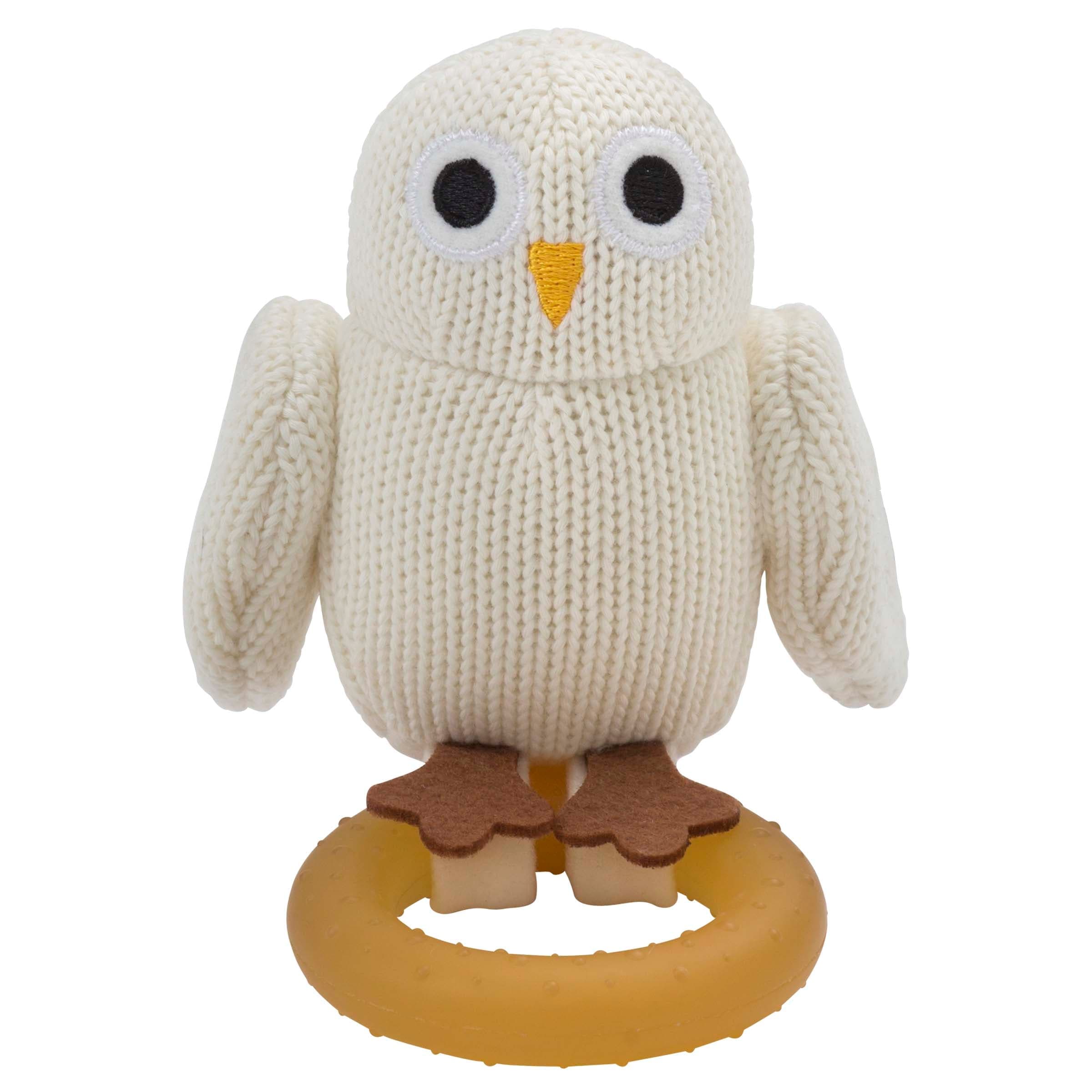 Rätt Start Owls Bitleksak med naturgummiring