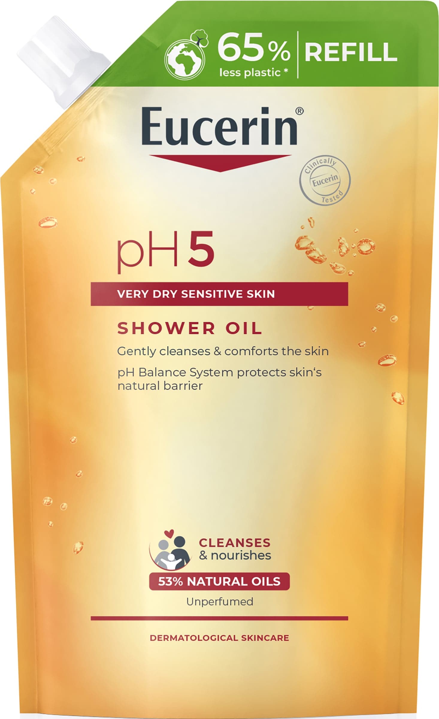 Eucerin Ph5 Shower Oil Oparfymerad Refill 400ml