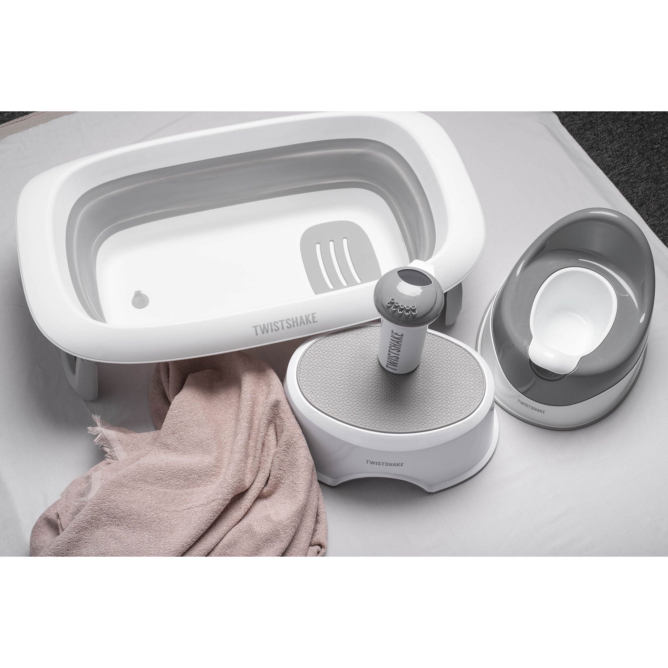 Twistshake Bathtub Pastel Grey - produktbild 3