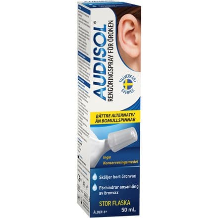 Audisol Rengöringsspray För Öronen 50 ml