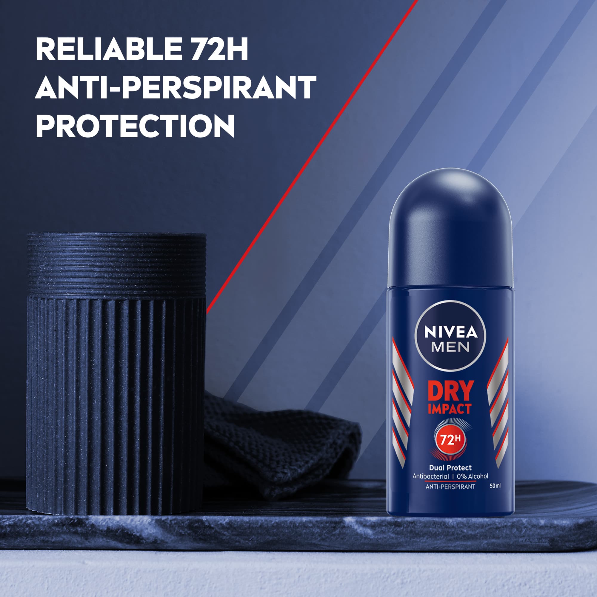NIVEA Antiperspirant Deo Dry Impact Roll on 50 ml 3