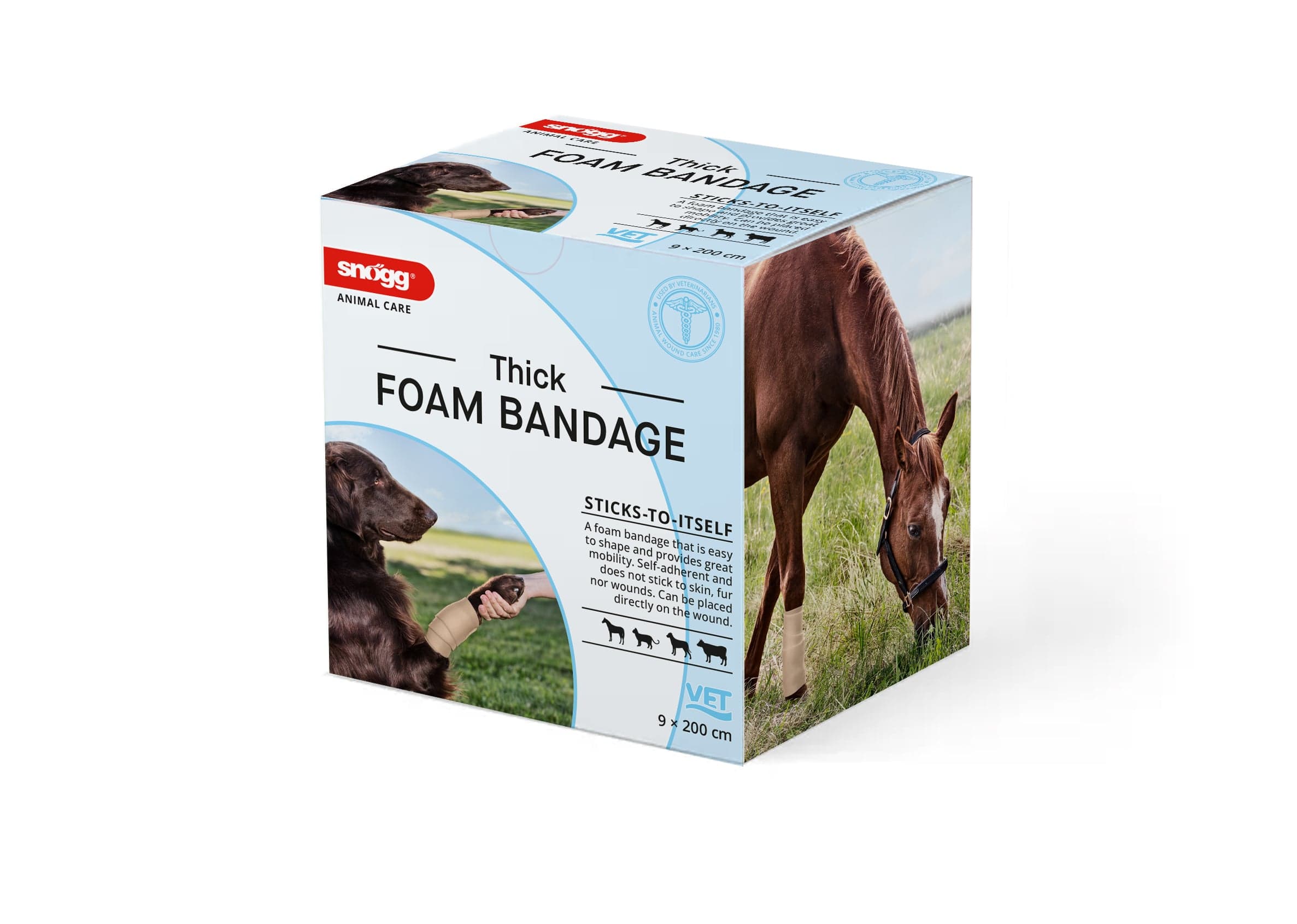 Snögg Foam Bandage Thick 9 cm x 2 m