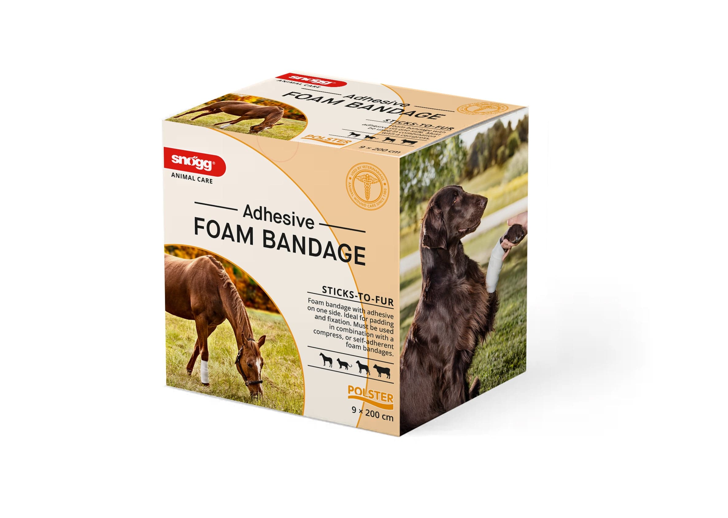 Snögg Foam Bandage Adhesive 9 cm x 2 m