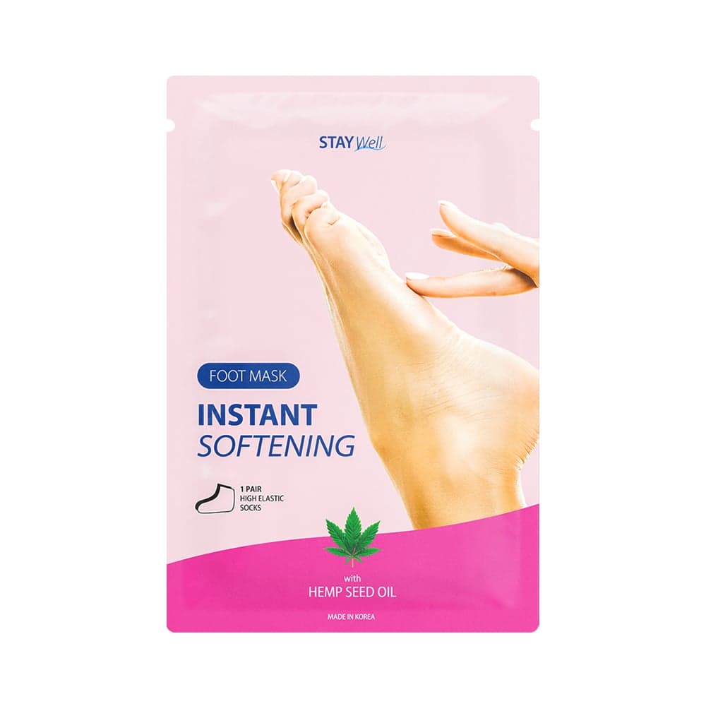 STAY Well Instant Softening Foot Mask Hemp Seed