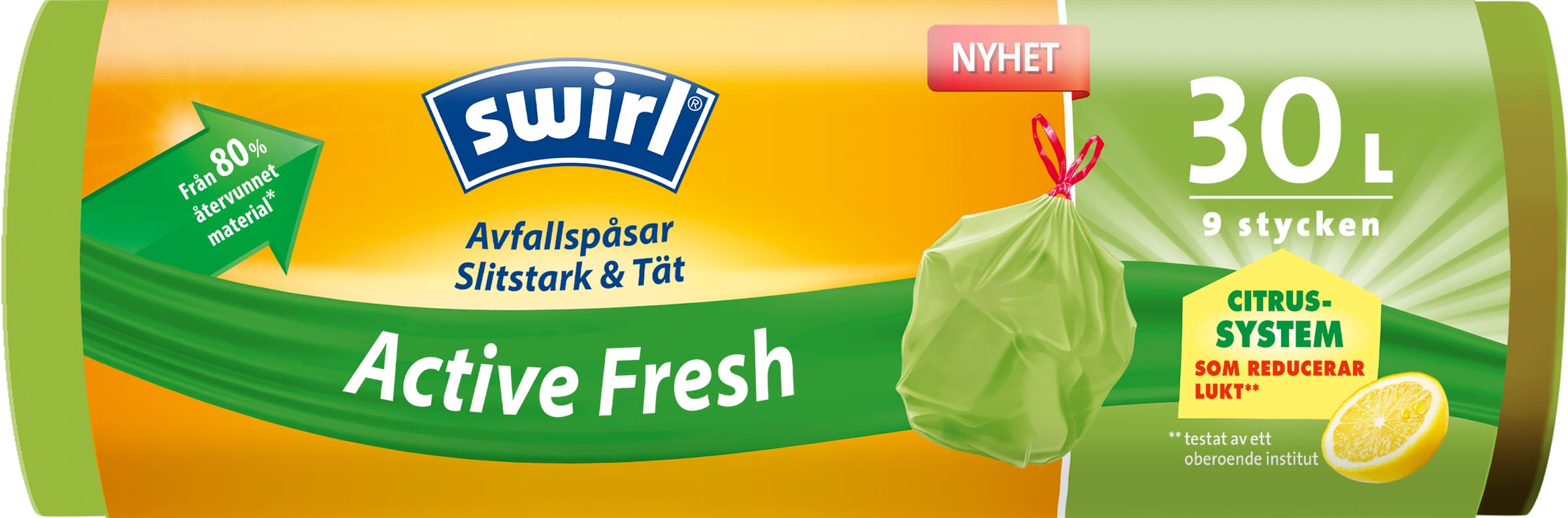 Swirl Avfallspåse Active Fresh 30 liter