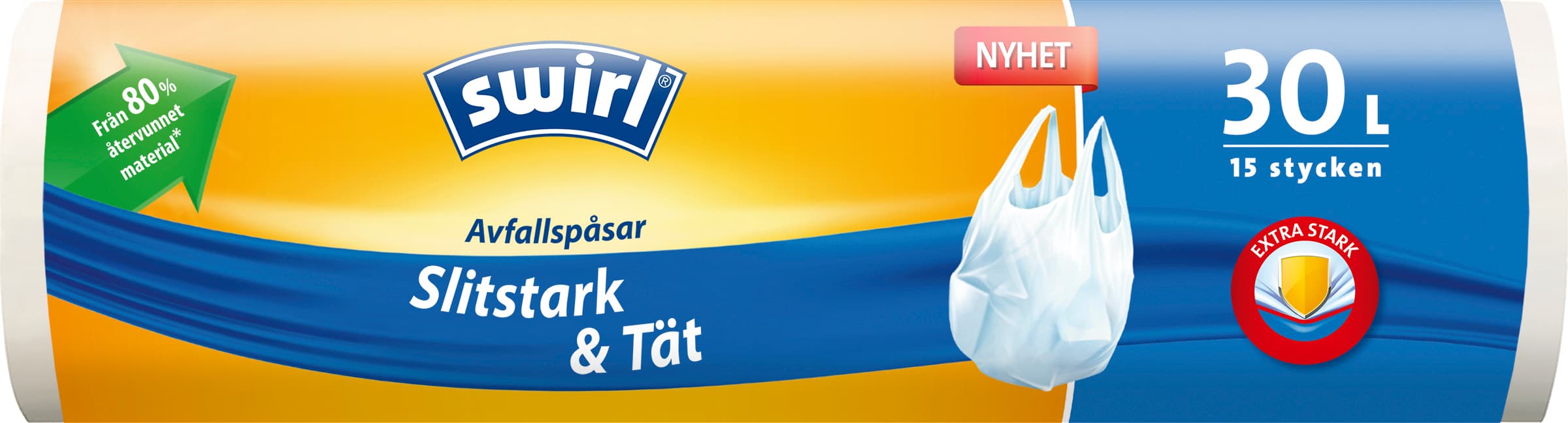 Swirl Avfallspåse Handtag 30 liter