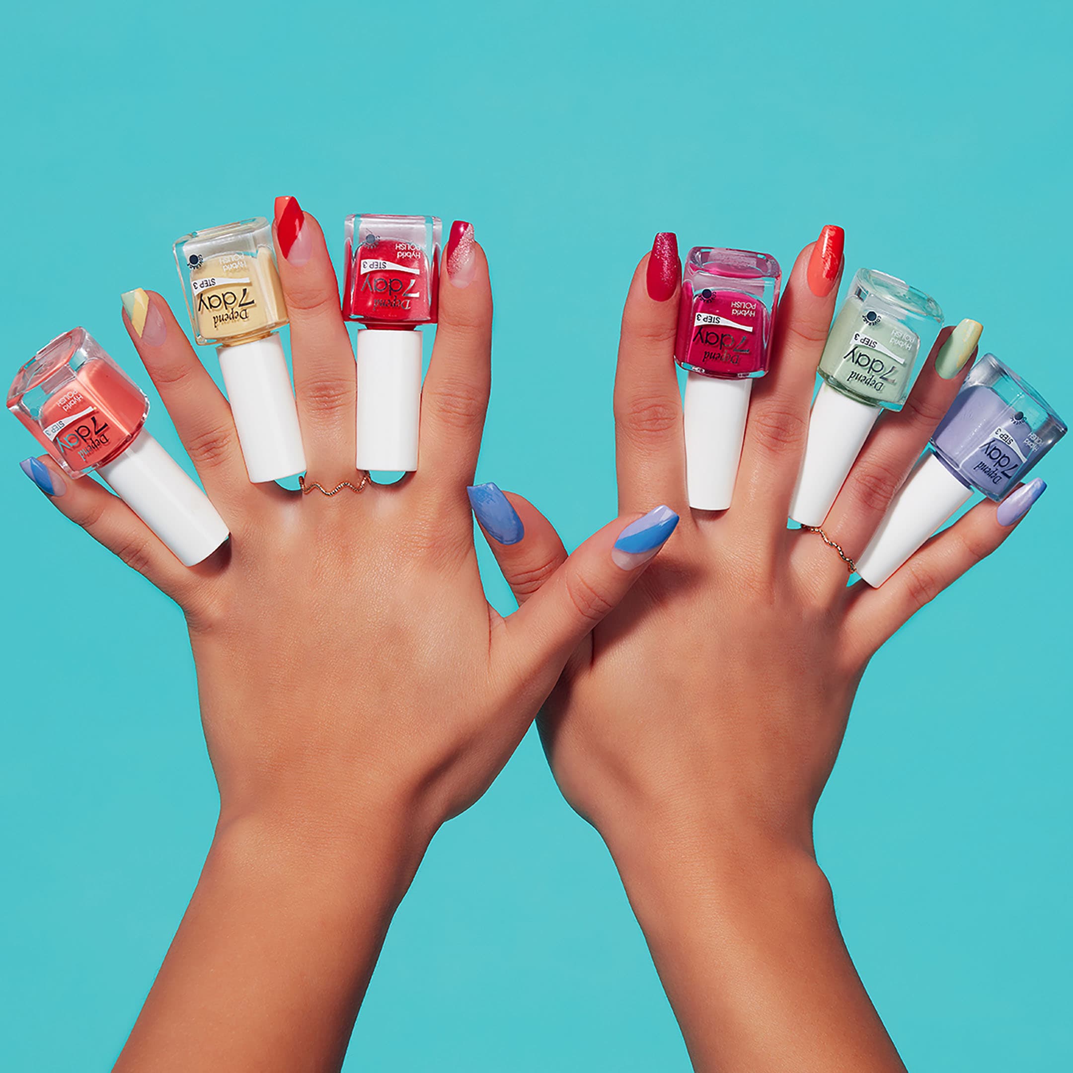 Depend 7day Hybrid Polish 7187 Neon Motion 5 ml - produktbild 5