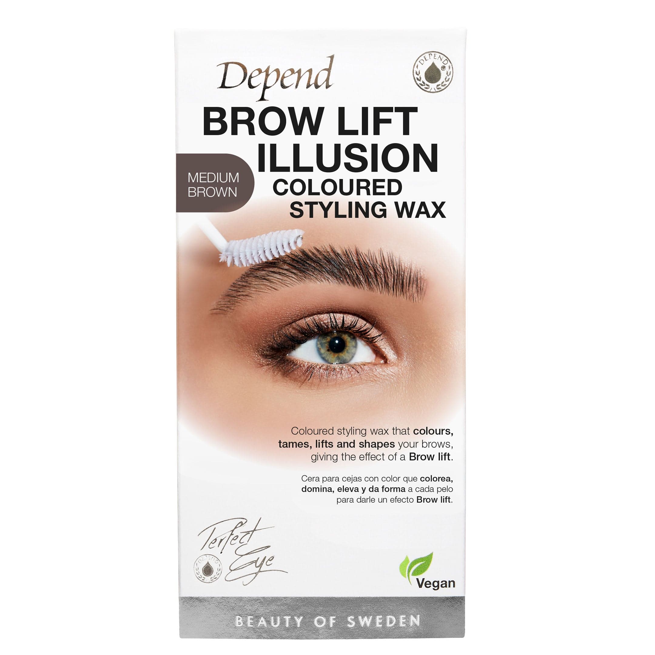 Depend Brow Lift Illusion Styling Wax Medium Brown 5 g