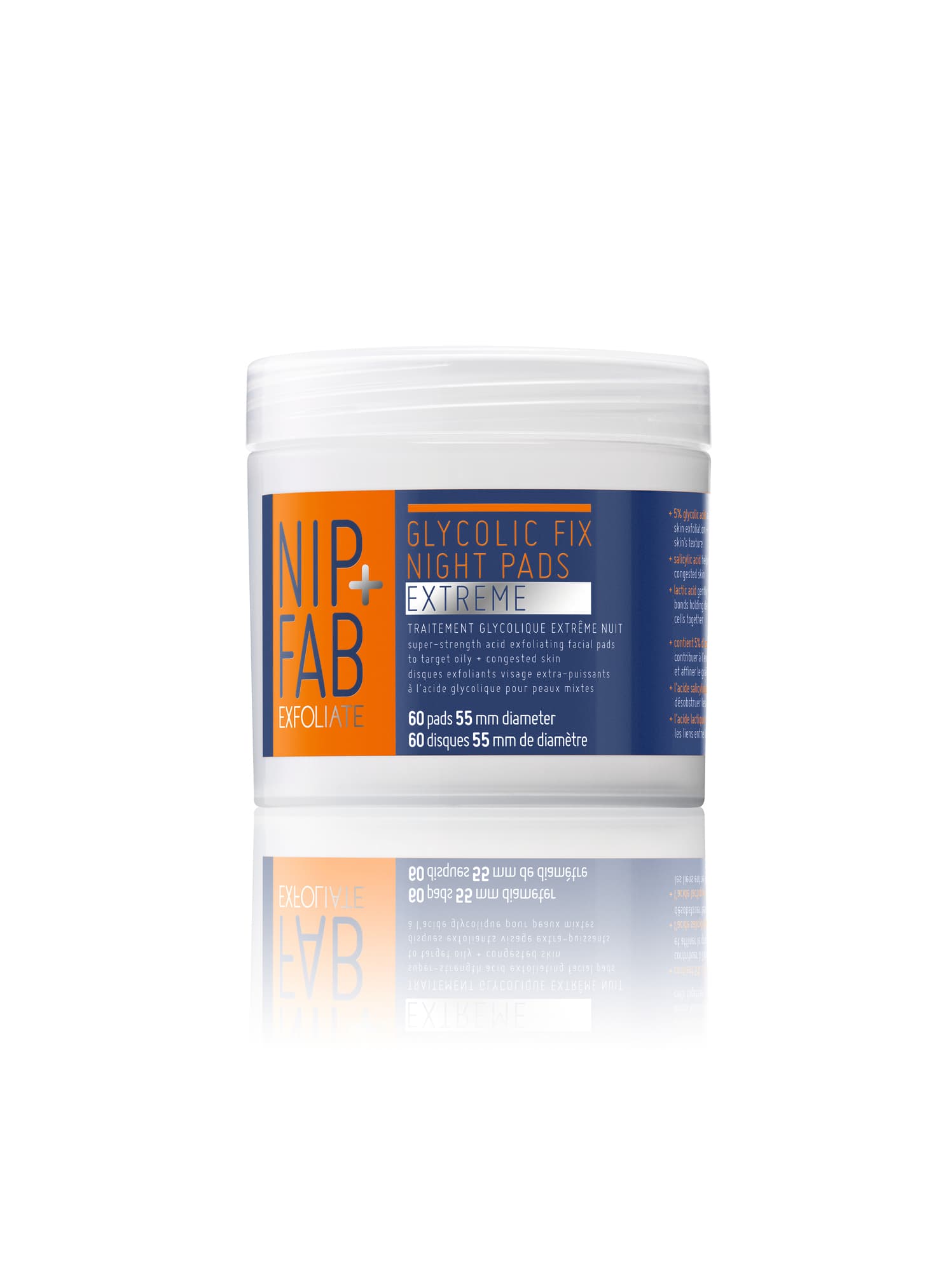 NIP+FAB Glycolic Fix X-TREME PADS 60 st