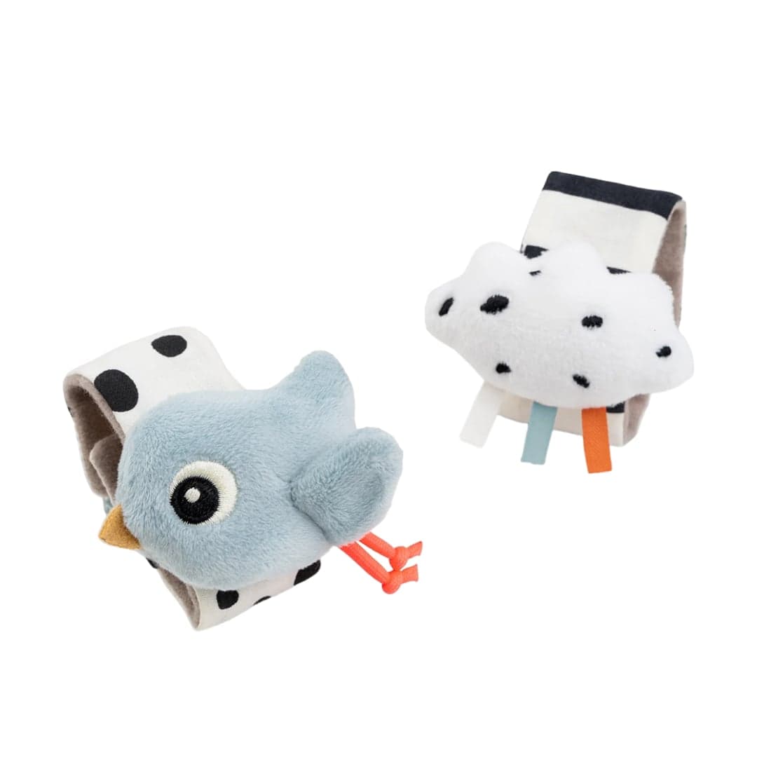 Done by Deer Vristskallror Happy clouds Blue 2-pack
