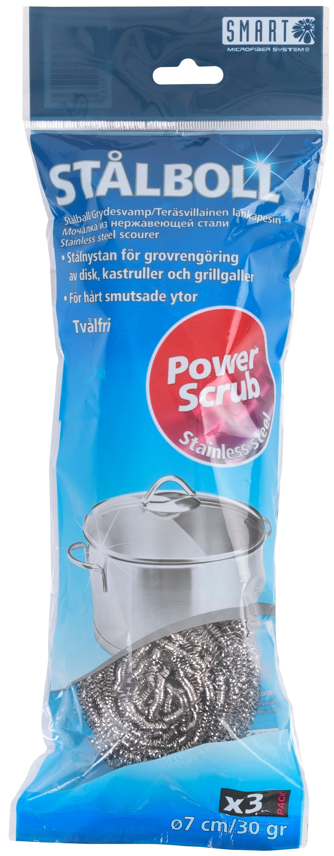 Smart Microfiber Stålboll