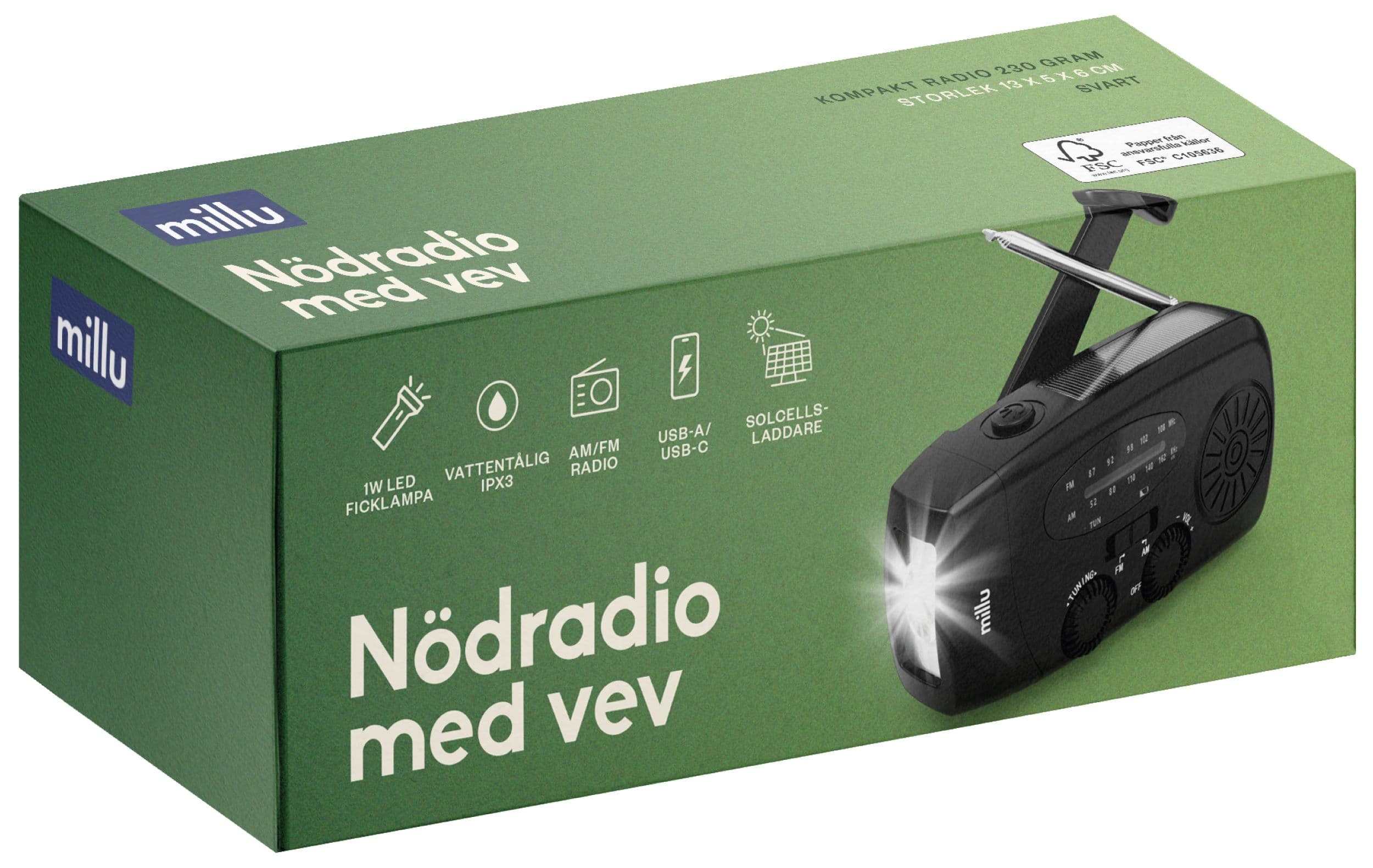 Millu Nödradio med Vev