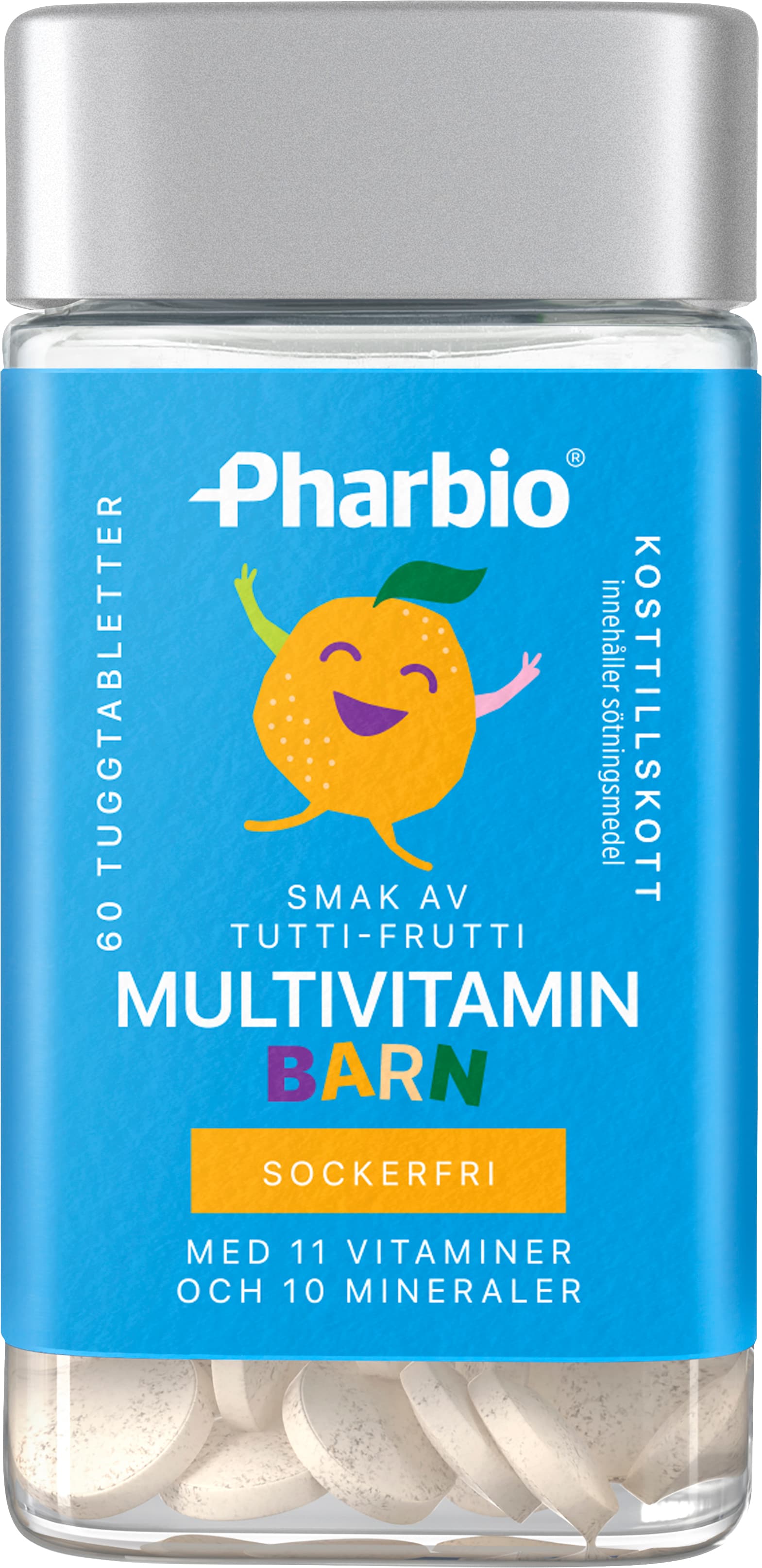 Pharbio Multivitamin Tuggtabletter Barn 60 st